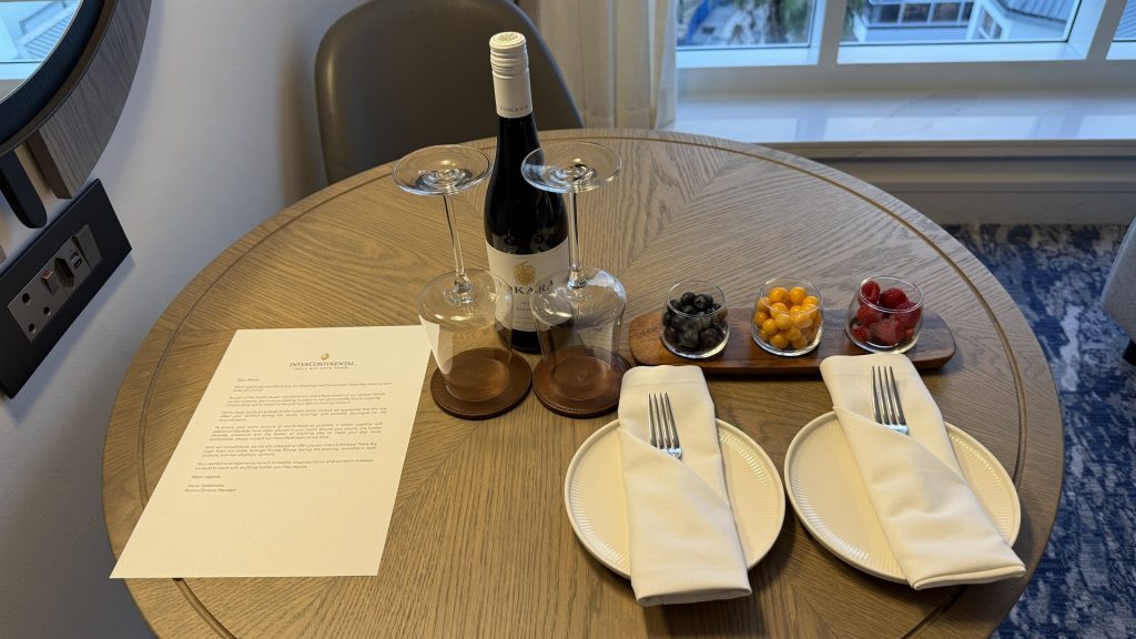 InterContinental Table Bay Hotel Kapstadt Willkommensgeschenk