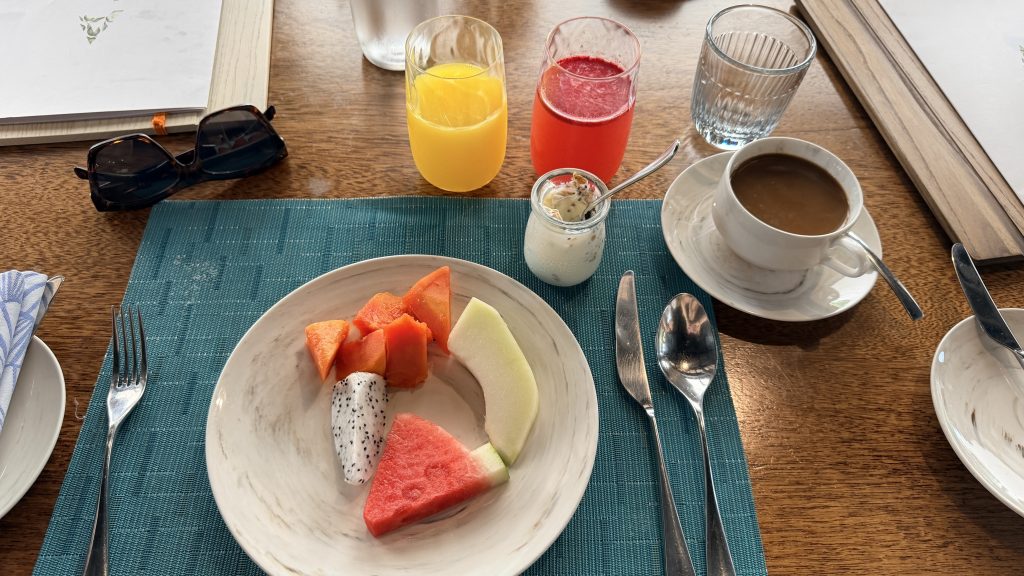 Mandarin Oriental Desaru Coast Ambara Fruehstueck Teller