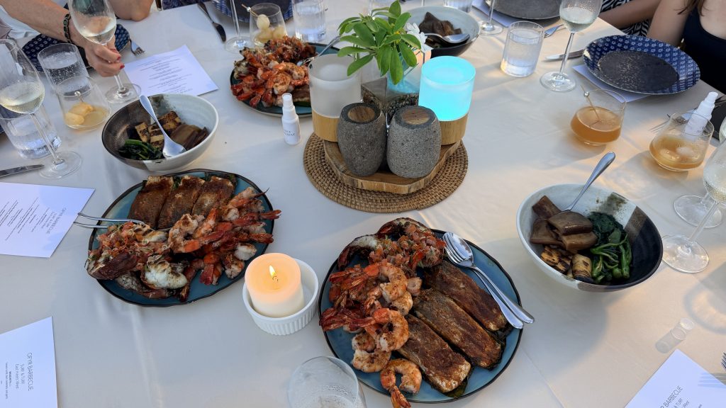 Mandarin Oriental Desaru Coast BBQ Tisch Essen