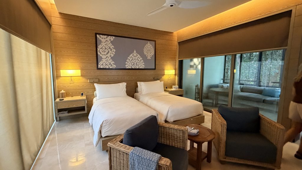 Mandarin Oriental Desaru Coast Twin Suite Bett