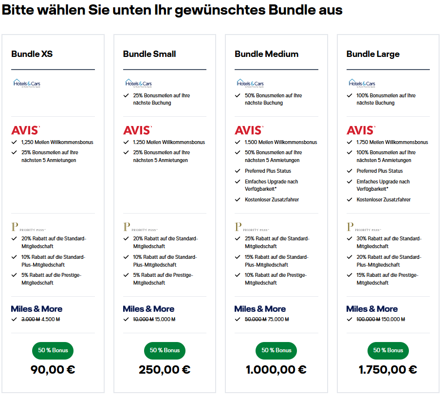 Miles More Bundles 50 Prozent Bonus Juni 2026