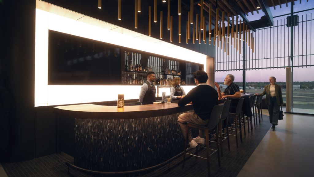 Portland Lounge Alaska Airlines Bar