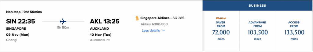 Singapore Airlines A380 Auckland