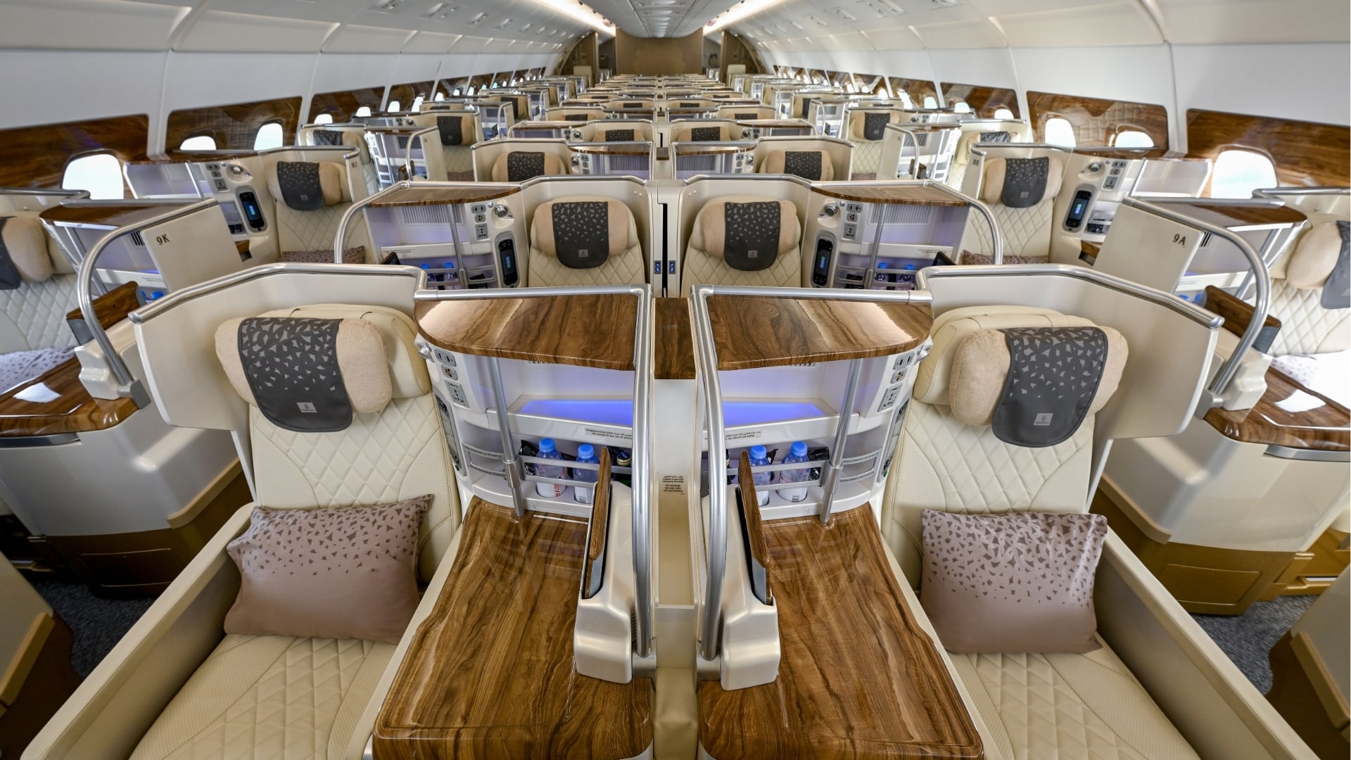 Emirates Business Class In The Newly Retrofitted A380 Aircraft