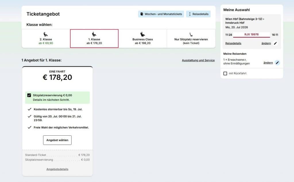 Ticket ÖBB