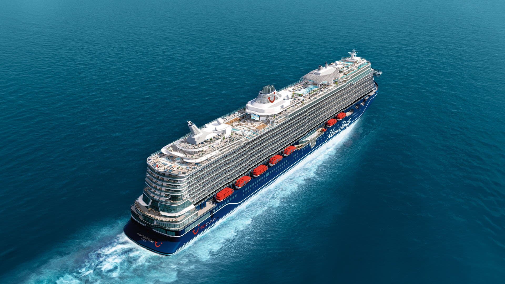 Mein Schiff Relax Kreuzfahrtschiff auf See