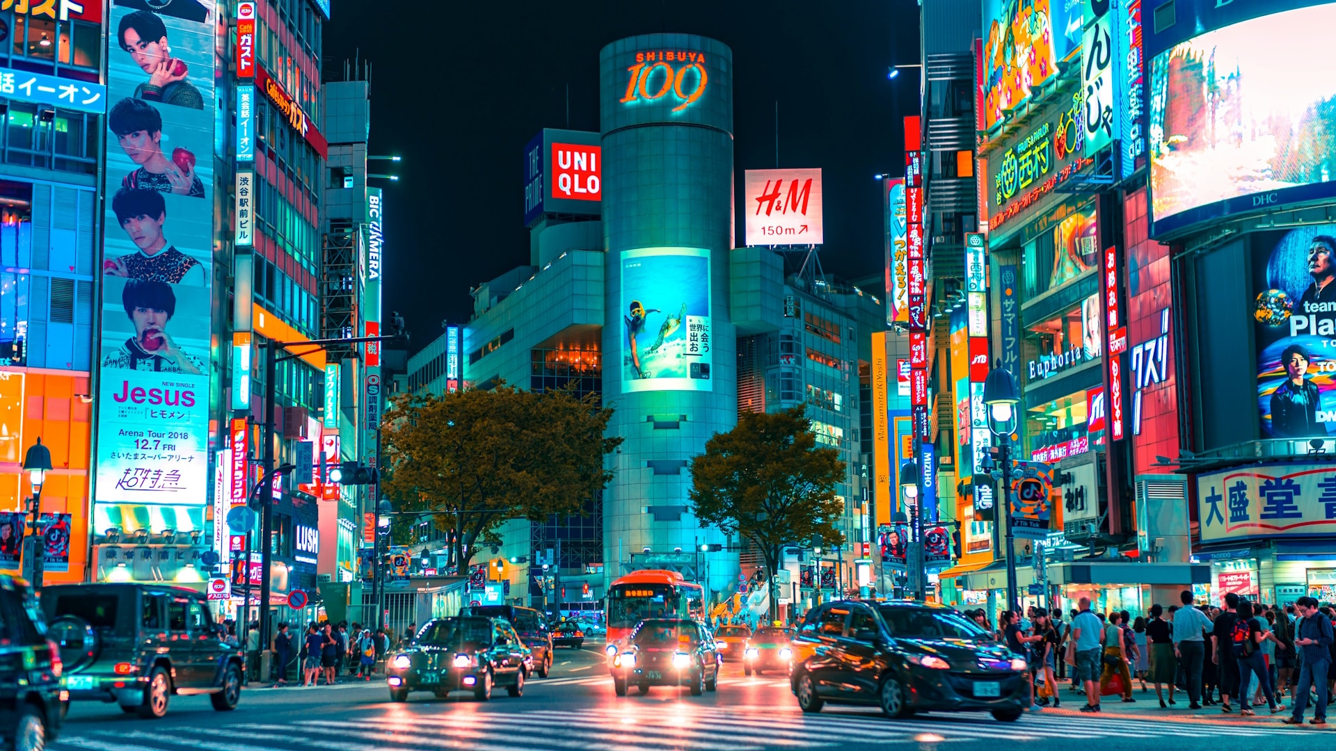 Tokio Stadt Nacht Nachtleben