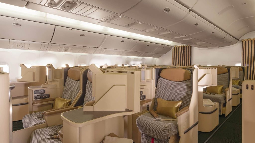 Air India Business Class in der umgerüsteten Boeing 777-300ER