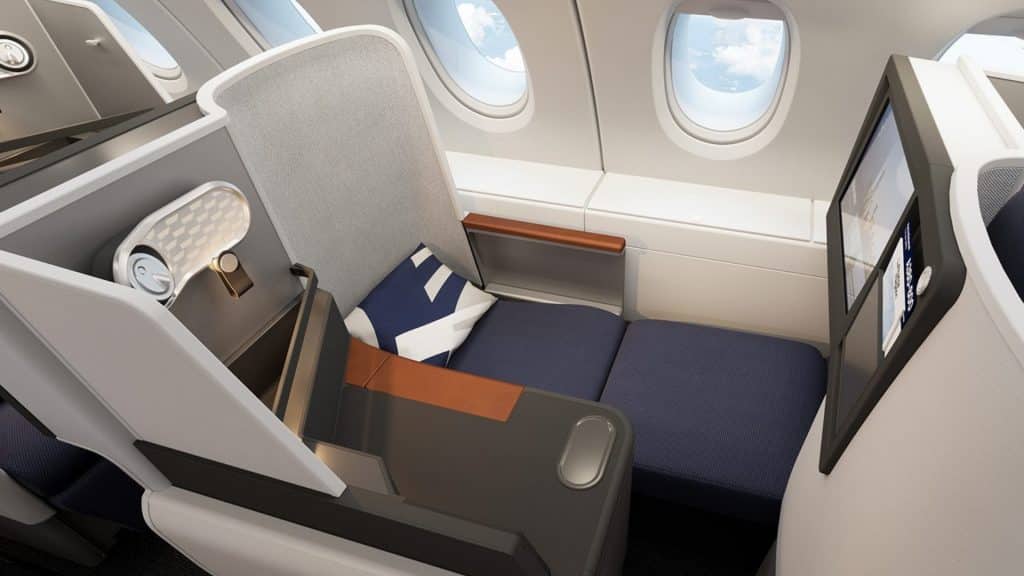Lufthansa A380 Business Class Umruestung Privacy Seat