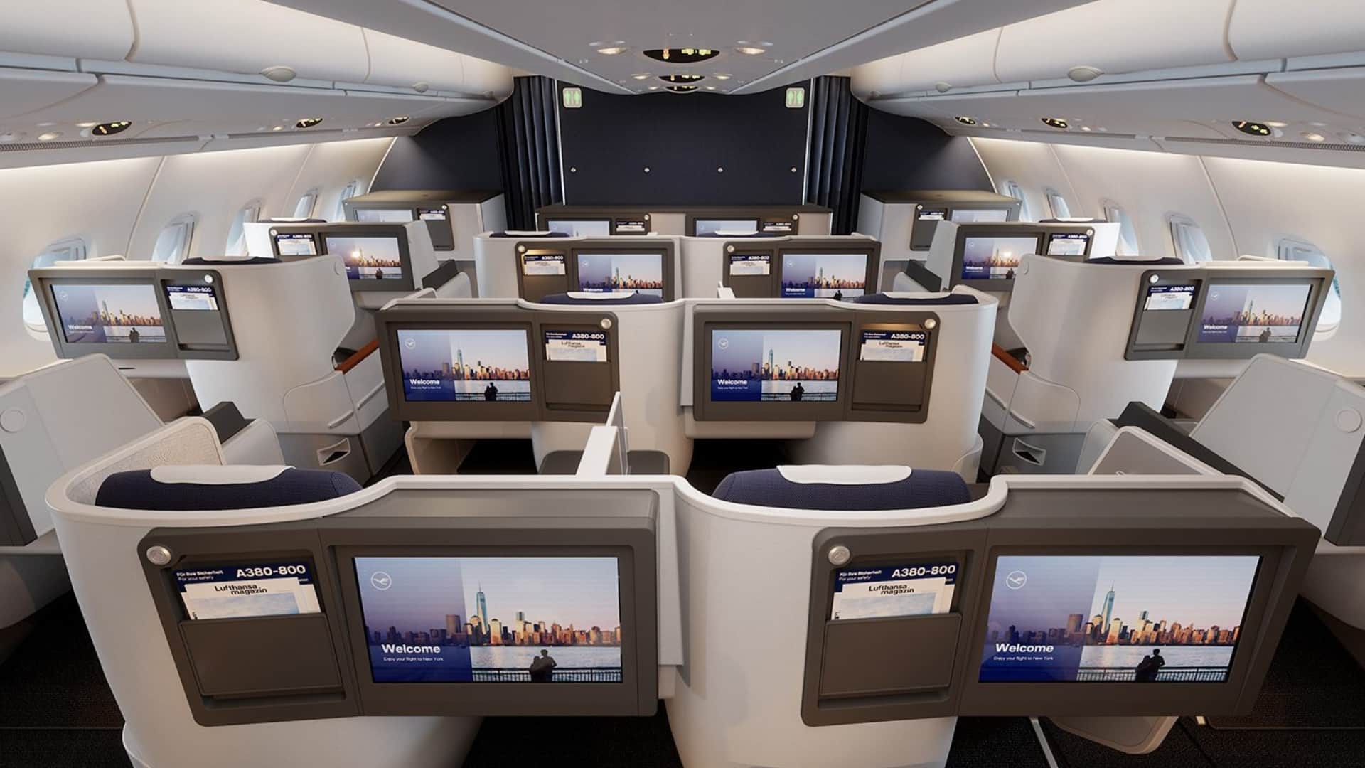 Lufthansa A380 Business Class Umruestung