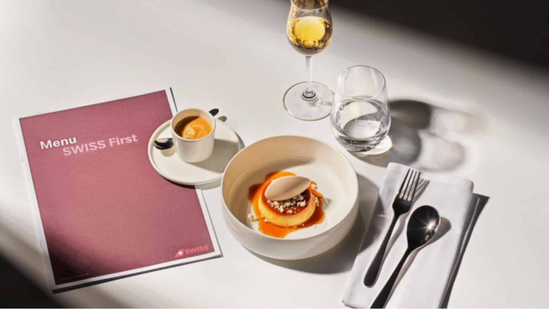 Swiss First Class Menu