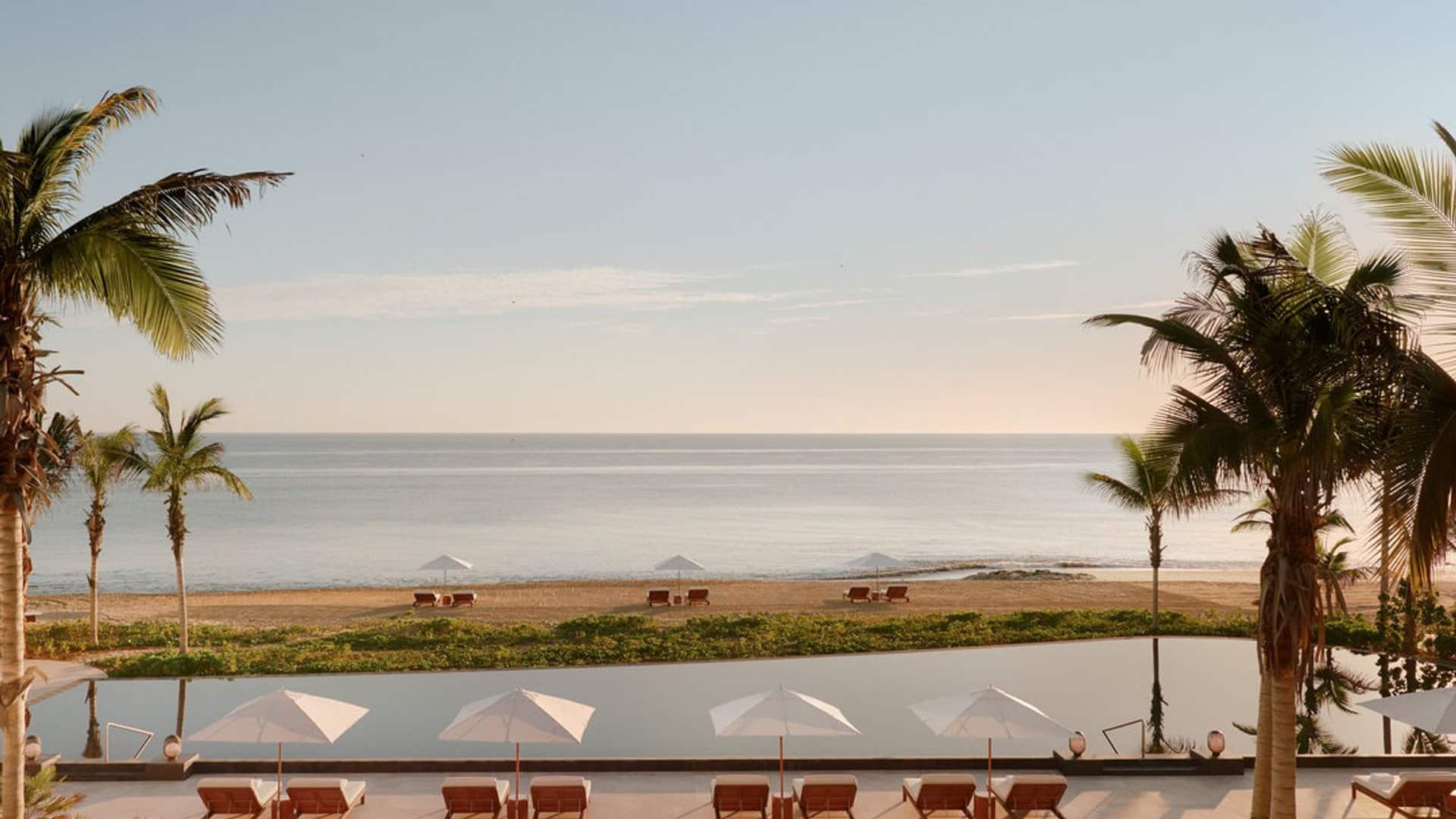 Amanvari Resort in Baja California Sur mit Blick auf das Meer