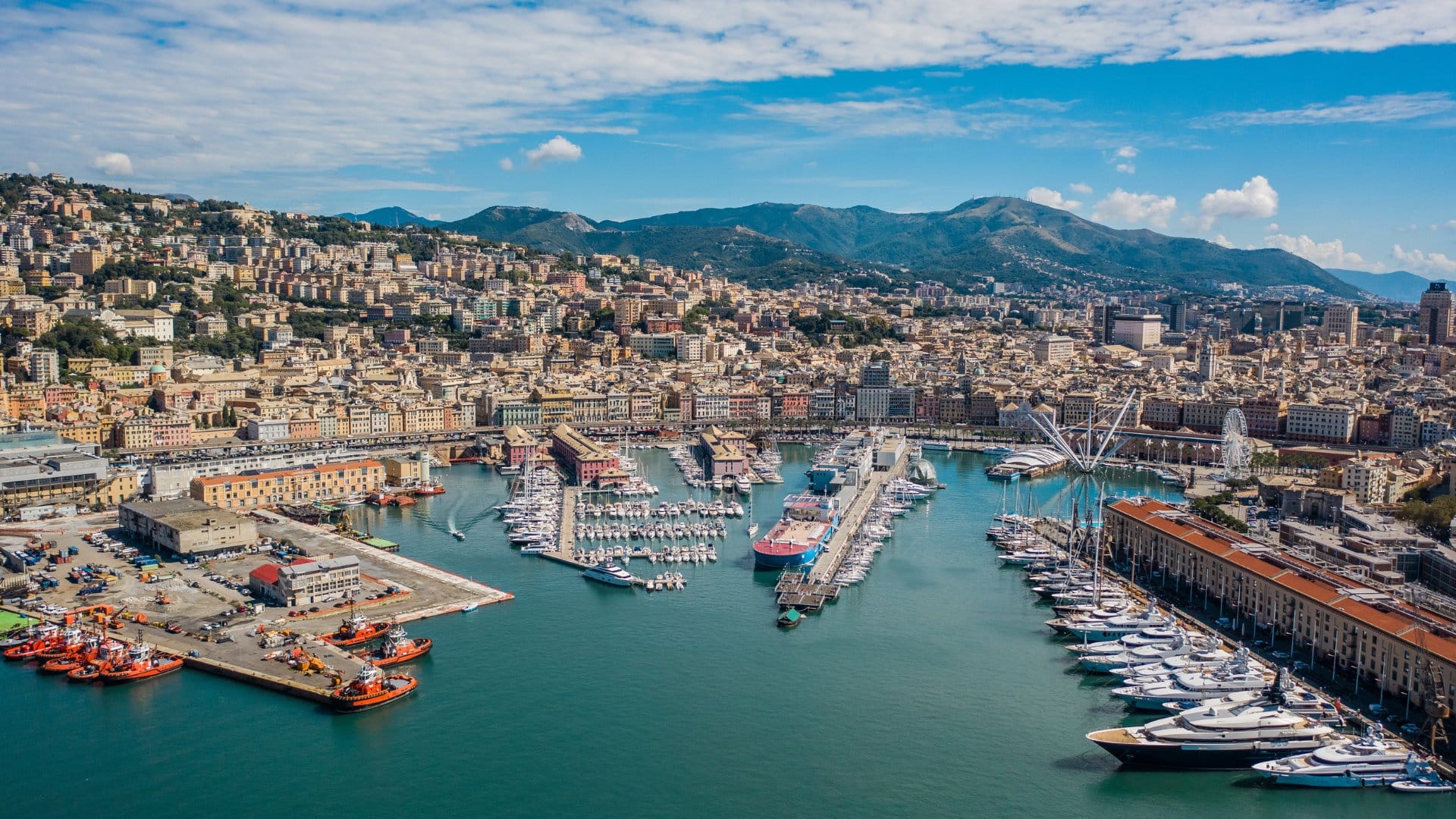 Genua Stadt Hafen Italien