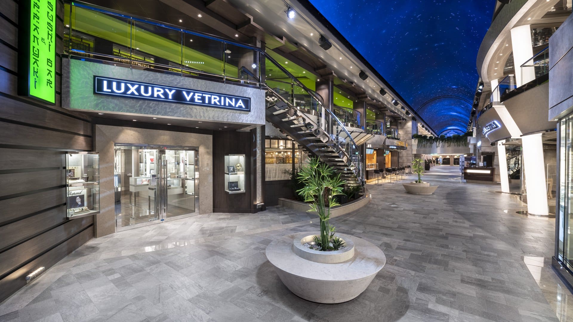 Galleria Bellissima mit LED-Himmel