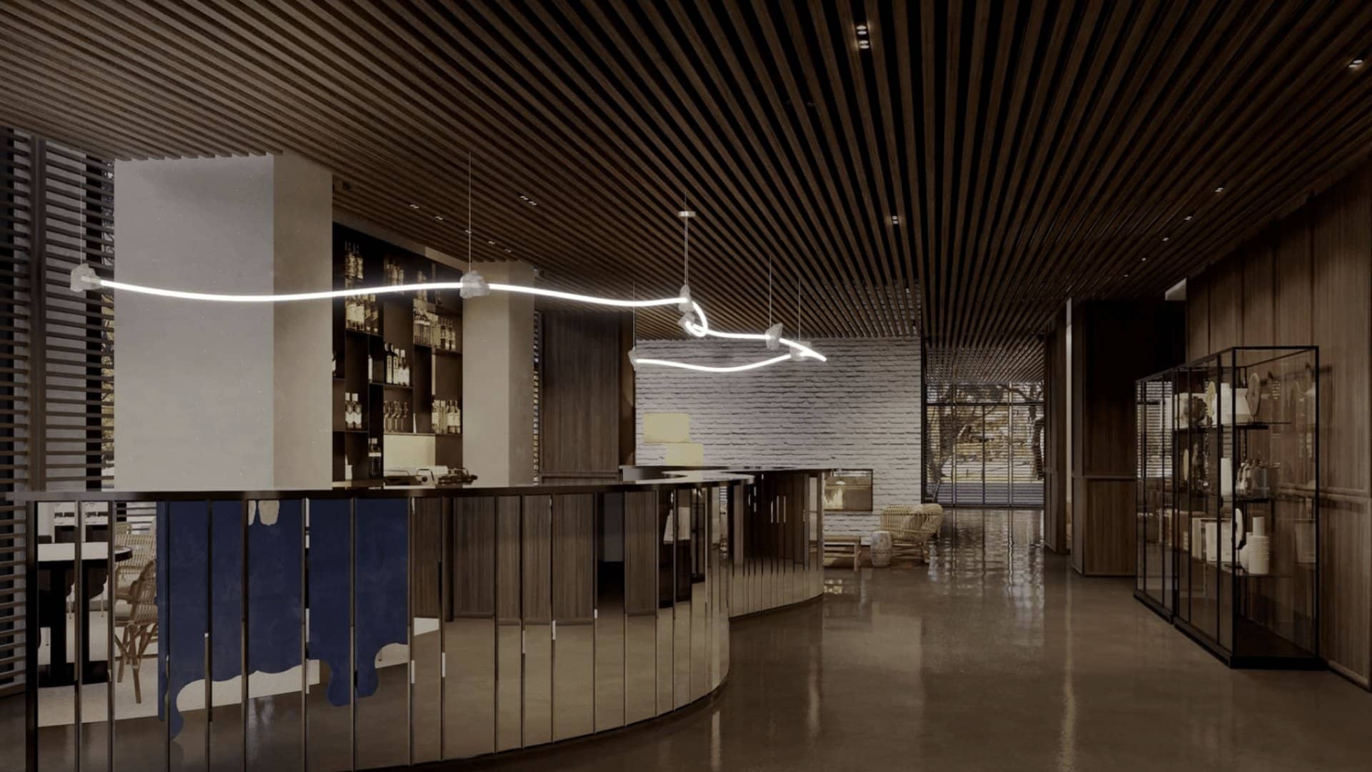 Lobby des Roomers ParkView in Frankfurt