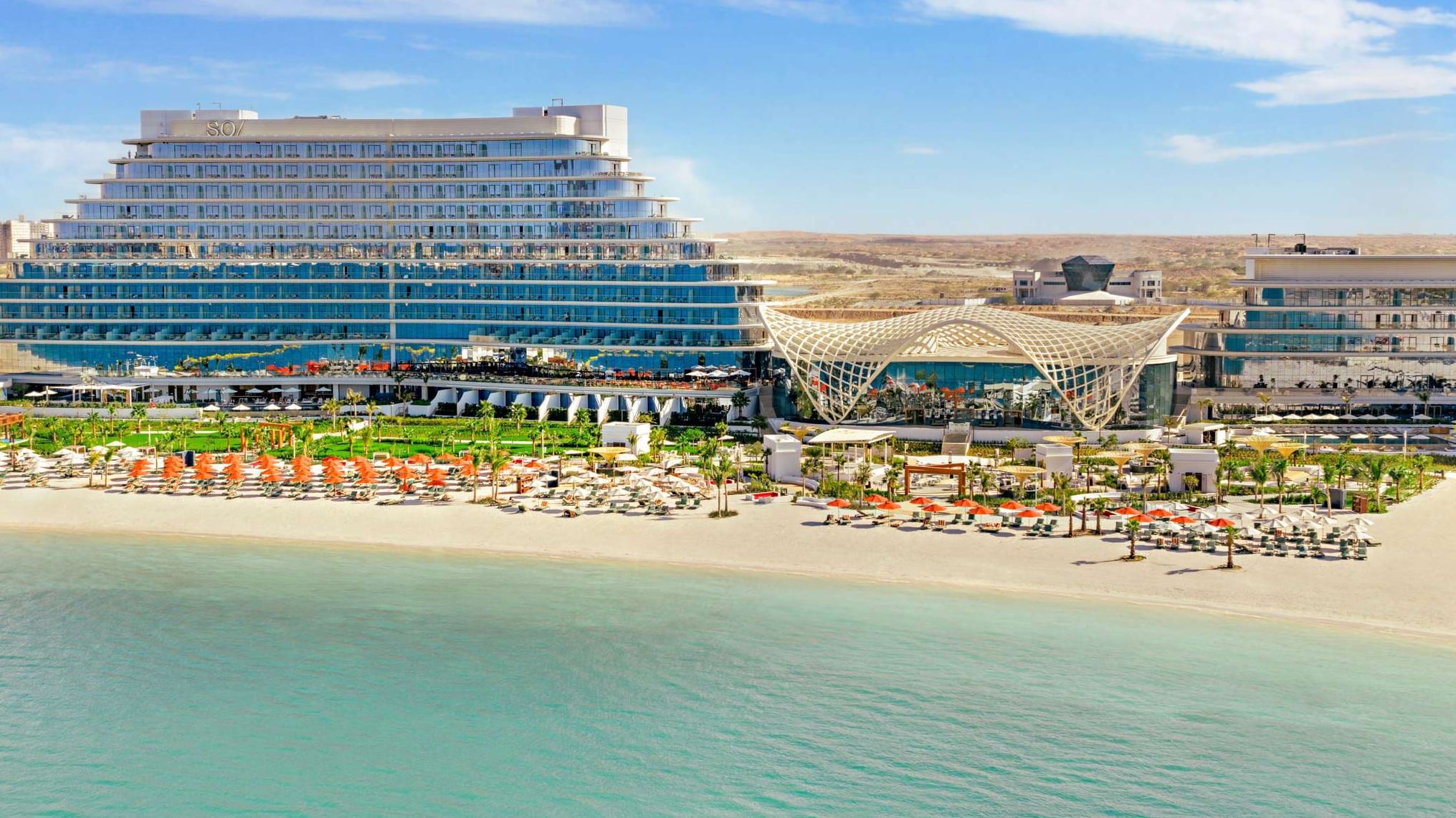 Aussenansicht des SO/ Ras Al Khaimah Al Marjan Island