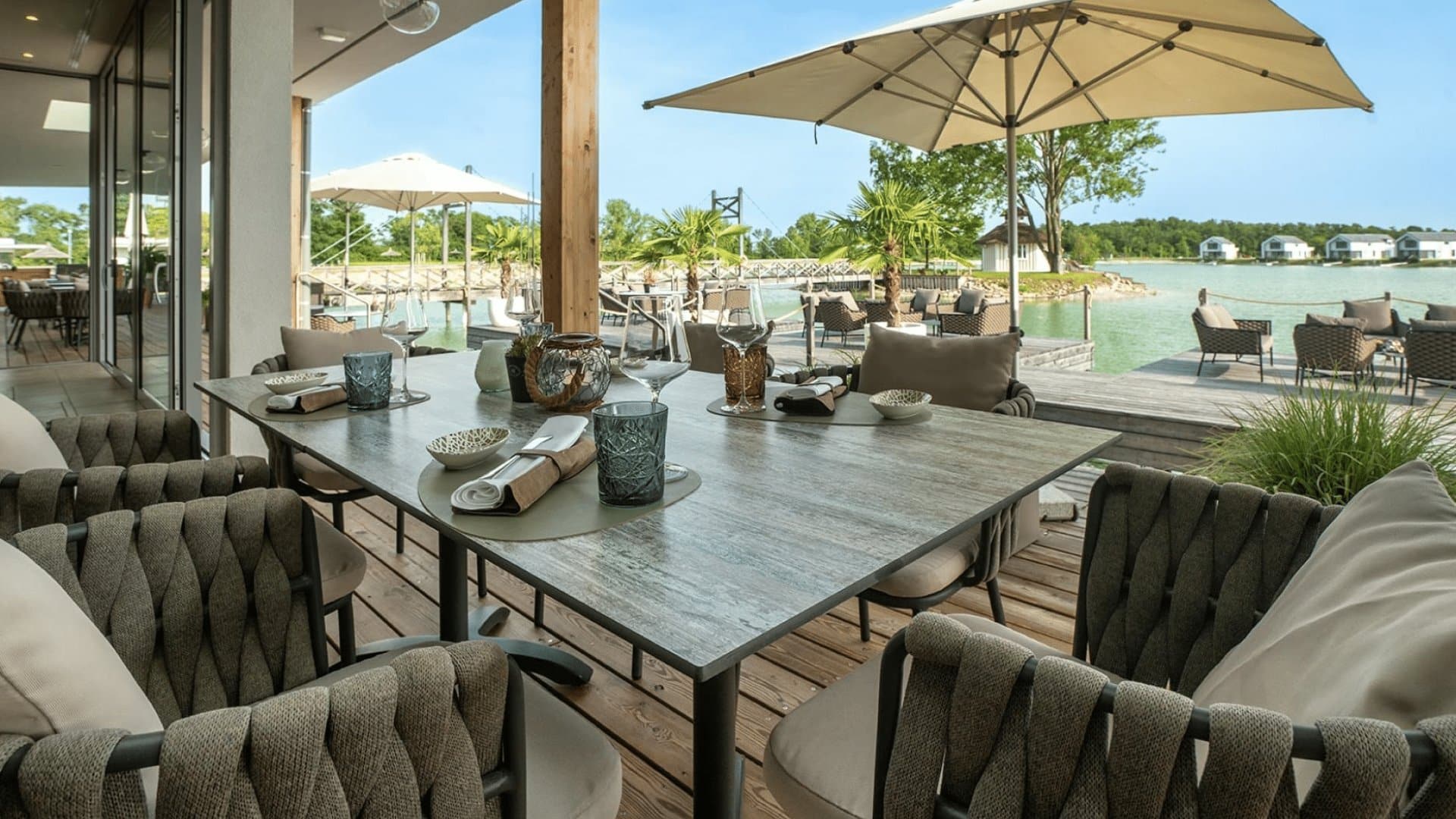 Vila Vita Pannonia Pamhagen Seeterrasse am Badesee
