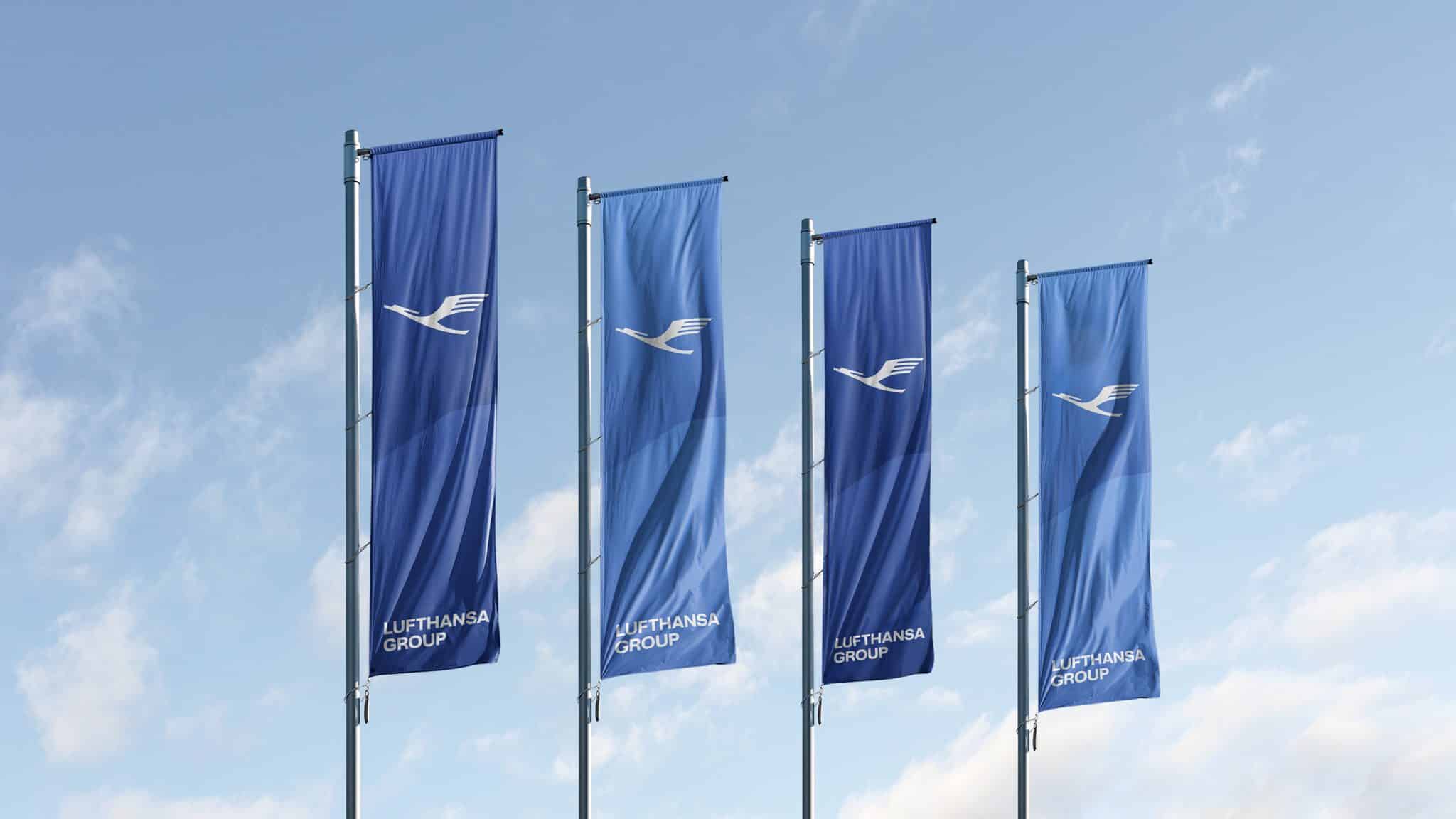 Lufthansa Group Flaggen Brand Logo