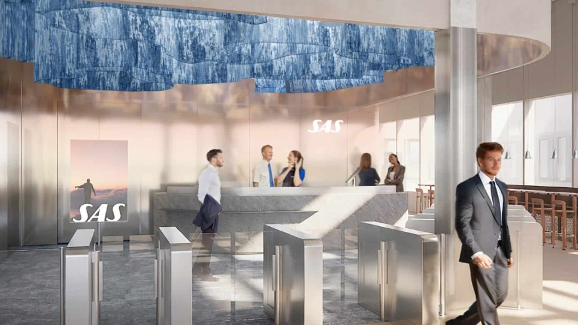 SAS Lounge Kopenhagen 2027 Eingang
