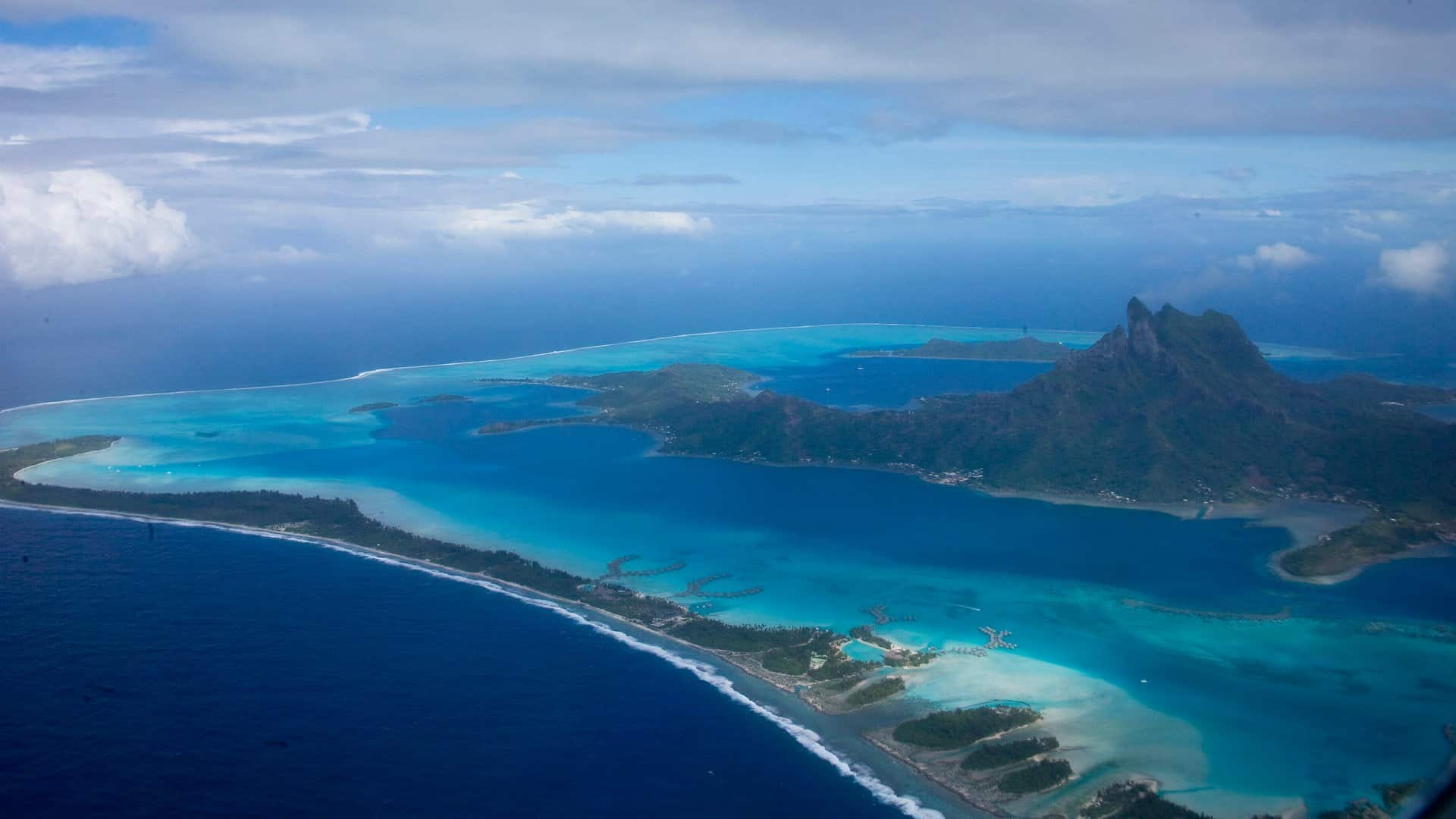 Lagune von Bora Bora mit dem Mount Otemanu