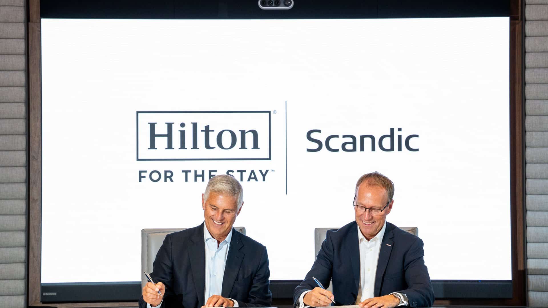 Hilton Scandic Vertragsunterzeichnung Nassetta Mathiesen