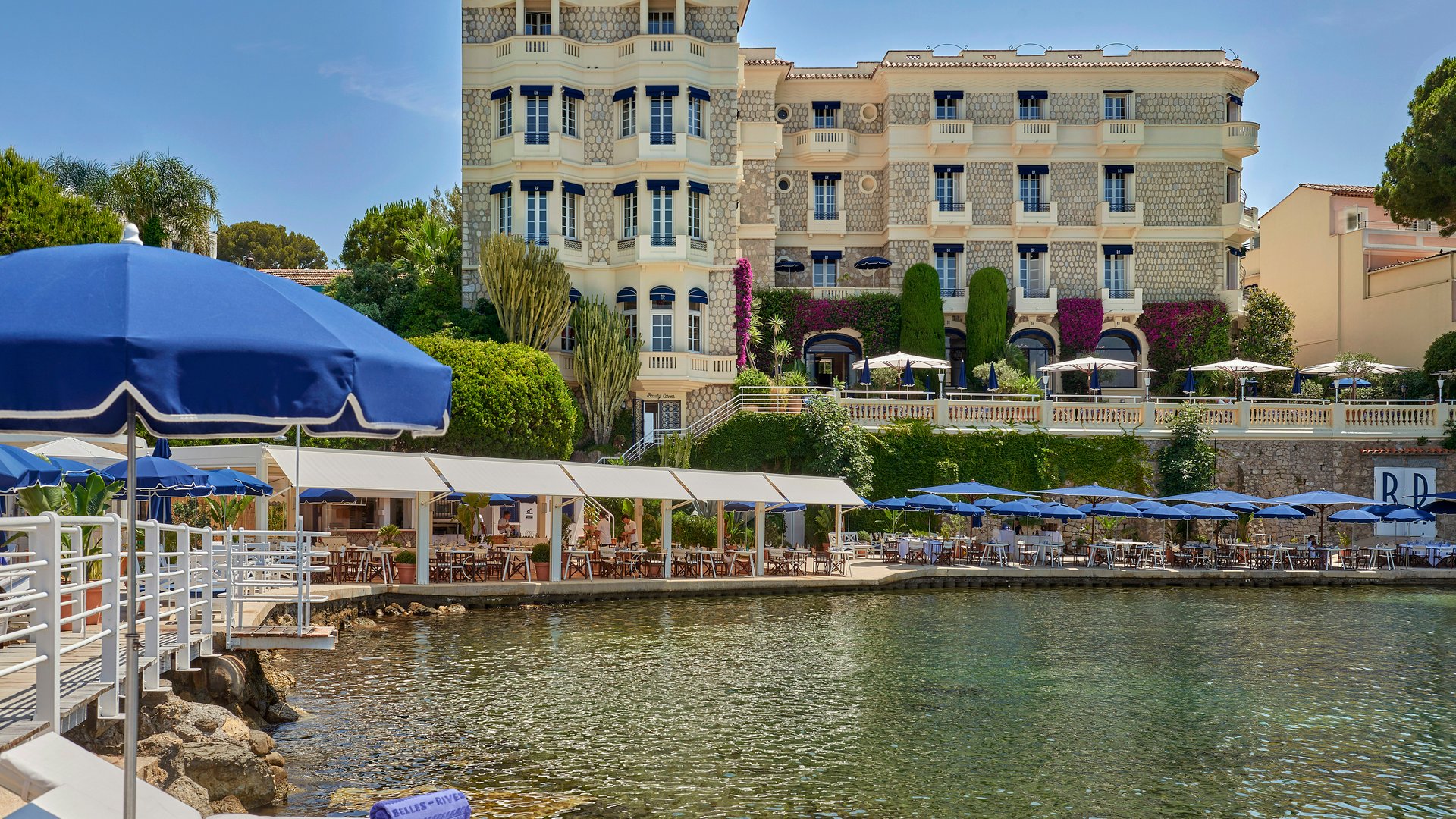 Hôtel Belles Rives mit Strandrestaurant in Juan-les-Pins
