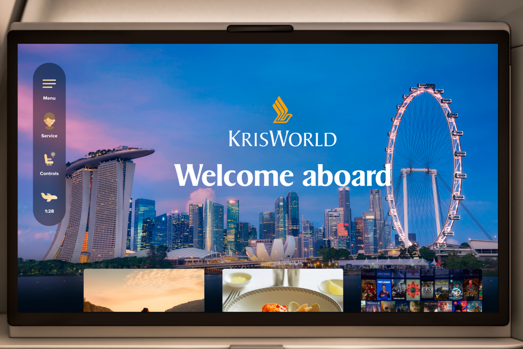 Singapore Airlines Entertainment Screen 1