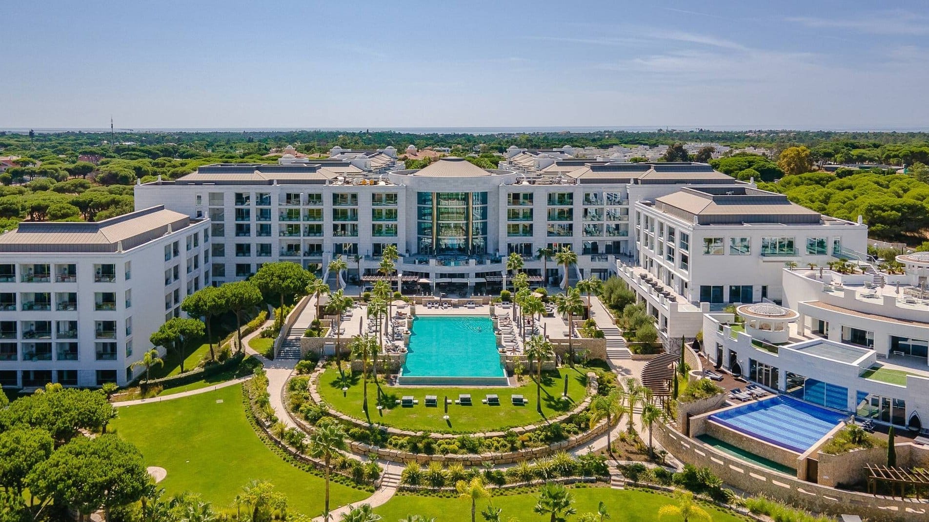 Luftaufnahme des Conrad Algarve