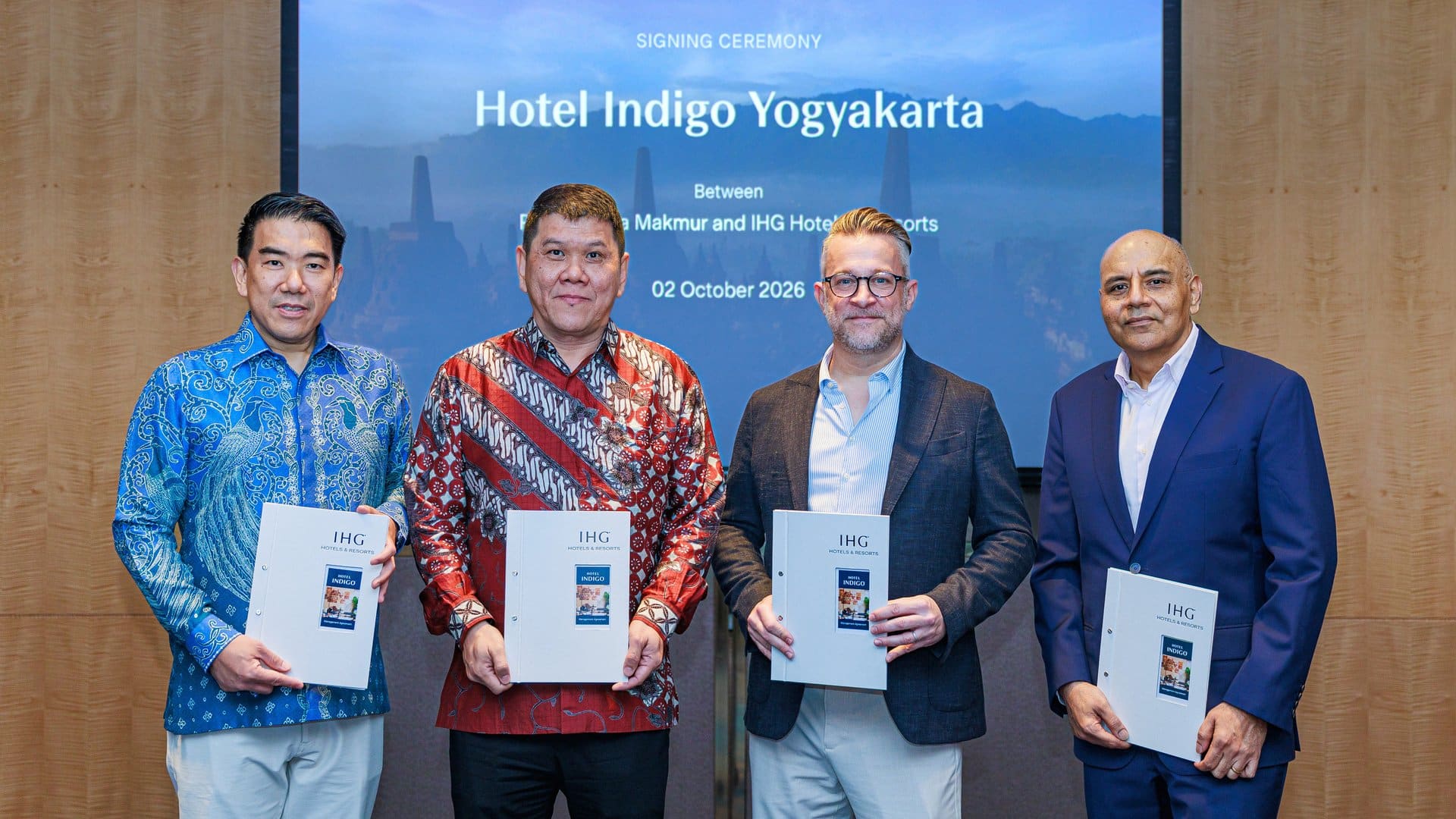 Unterzeichnung für das Hotel Indigo Yogyakarta