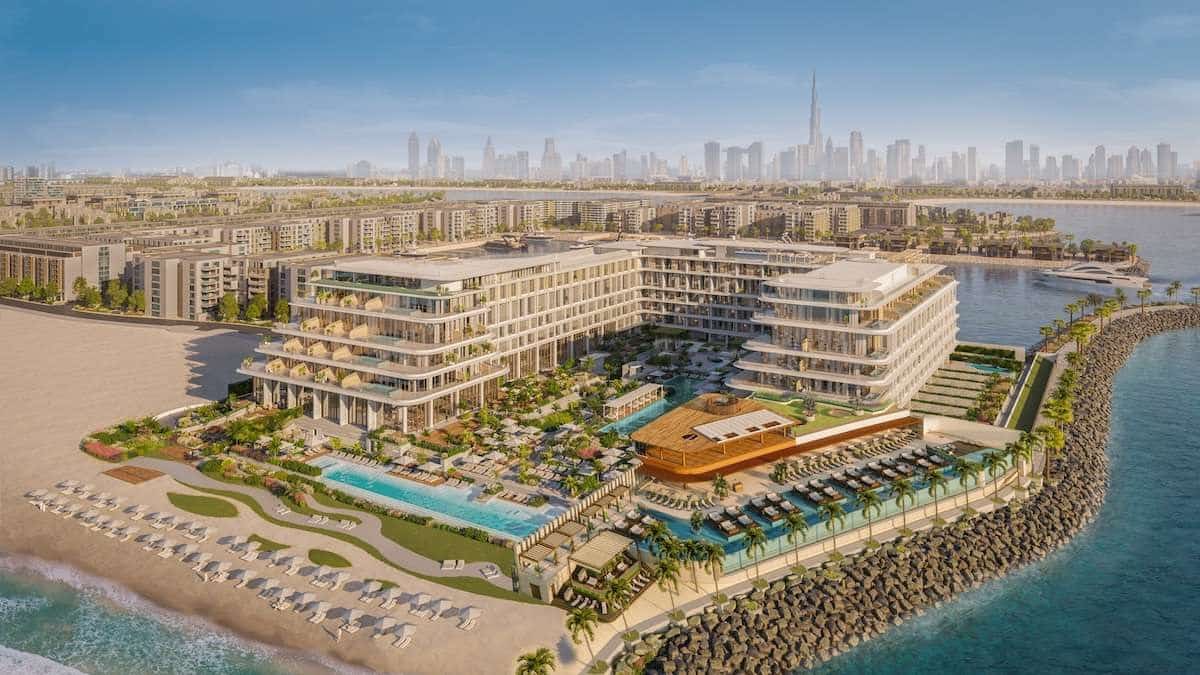 J1 Hotel Gran Melia Dubai Visualisierung Luftbild