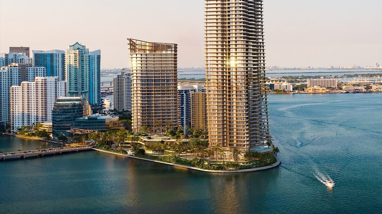Rendering Mandarin Oriental Miami auf Brickell Key