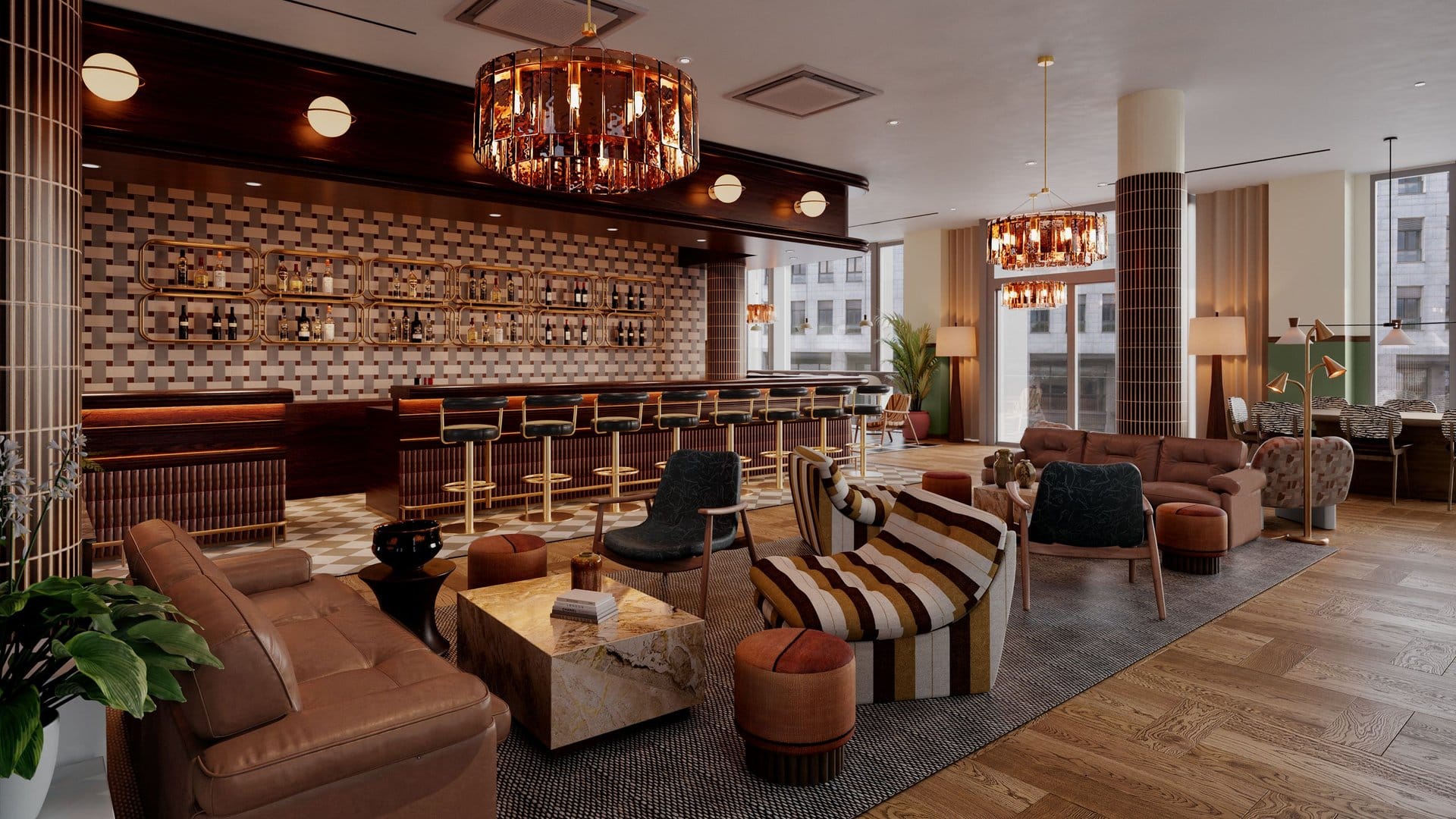 Rendering des The Hoxton Hamburg
